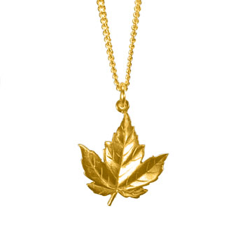 Maple Leaf Pendant (14K Gold)